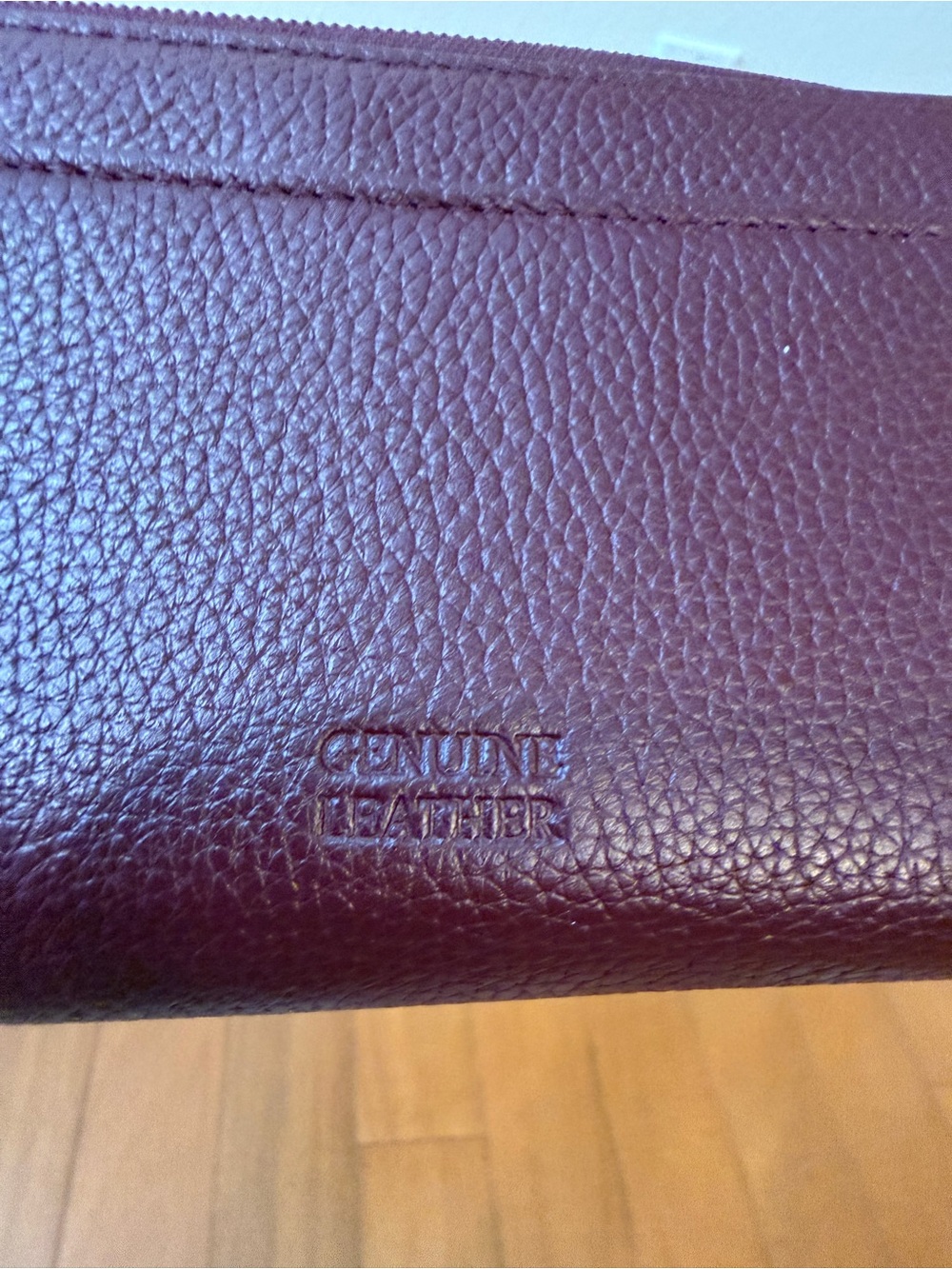 Giani Bernini Burgundy Monogram Tote with Matching Wallet - Picture 7 of 10